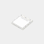 Jouw naam toevoegen | Dierlijke vuilnisbak Cute Wo Post-it® Notes (Schuin)