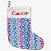 Jouw naam toevoegen | DNA-patroon Kleine Kerstsok (Voorkant)