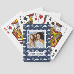 Jouw naam toevoegen   Dolfijnen op het paradepatro Pokerkaarten