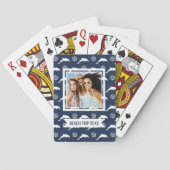 Jouw naam toevoegen | Dolfijnen op het paradepatro Speelkaarten (Achterkant)