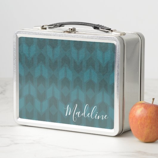 Jouw naam toevoegen | Donkere Blauwgroen patronen (In situ)