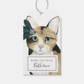 Jouw naam toevoegen | Downton Cat Cadeaulabel (Voorkant)