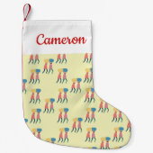 Jouw naam toevoegen | Een pilpatroon dragen Kleine Kerstsok (Voorkant)