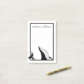 Jouw naam toevoegen | Een walvis van een staart Post-it® Notes (Op bureau)