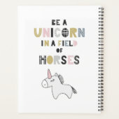 Jouw naam toevoegen | Eenhoorn zijn in een gebied Planner (Achterkant)