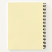 Jouw naam toevoegen | Eenvoudig pasteel geel Notitieboek (Achterkant)
