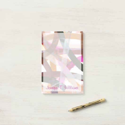 Jouw naam toevoegen | Eindig pad II Post-it® Notes (Op bureau)