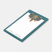 Jouw naam toevoegen | Etnische geïnspireerde olifa Post-it® Notes (Schuin)