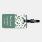 Jouw naam toevoegen | Eucalyptus Silver Dollar Tre Bagagelabel (Achterkant horizontaal)