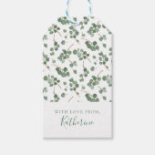Jouw naam toevoegen | Eucalyptus Silver Dollar Tre Cadeaulabel (Voorkant)
