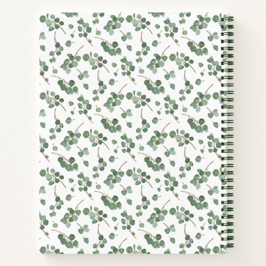 Jouw naam toevoegen | Eucalyptus Silver Dollar Tre Notitieboek (Achterkant)