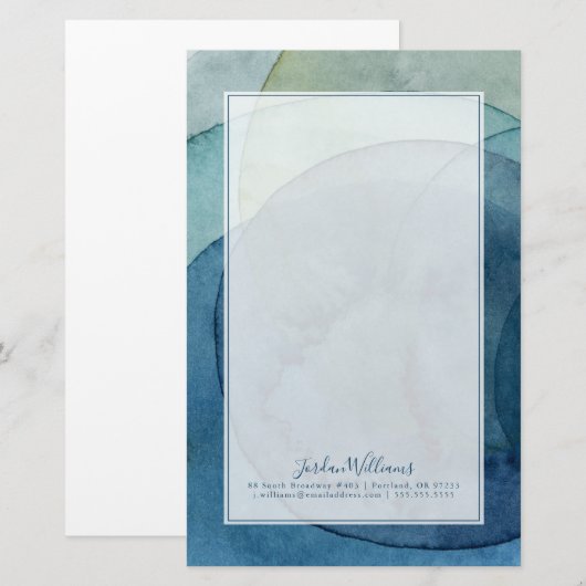 Jouw naam toevoegen | Evolserende installaties Briefpapier (Voorkant / Achterkant)