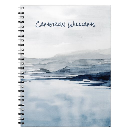 Jouw naam toevoegen | Faded Horizon II Notitieboek (Voorkant)