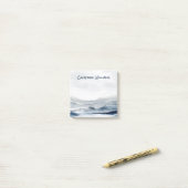 Jouw naam toevoegen | Faded Horizon II Post-it® Notes (Op bureau)