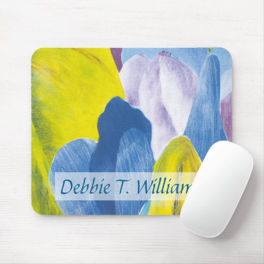 Jouw naam toevoegen | False Indigo III Muismat (Met muis)