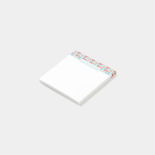 Jouw naam toevoegen | Finse vos- en vogelfolk Post-it® Notes (Schuin)