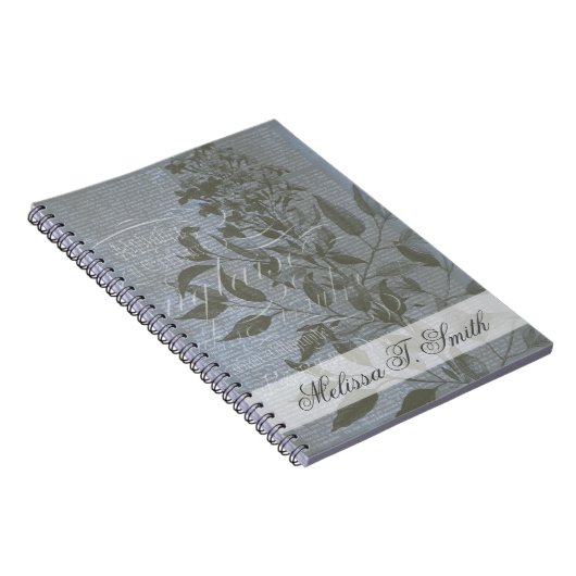 Jouw naam toevoegen | Fleur de Bleu I Notitieboek (Rechterzijde)