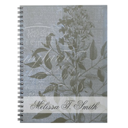 Jouw naam toevoegen | Fleur de Bleu I Notitieboek (Voorkant)