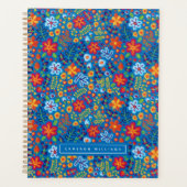 Jouw naam toevoegen | Floral Embroidery Pattern Planner (Voorkant)