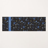 Jouw naam toevoegen | Floral van de wind Yogamat (Voorkant (horizontaal))