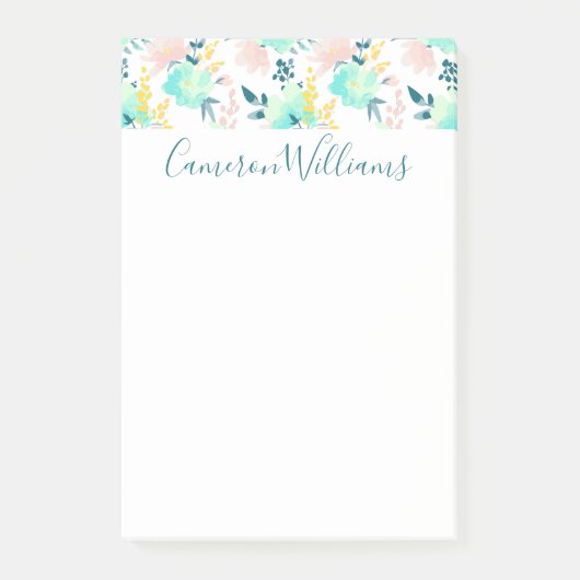 Jouw naam toevoegen | Florentijnse Waterverf Post-it® Notes (Voorkant)