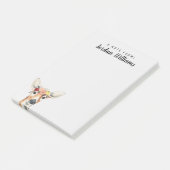 Jouw naam toevoegen | Flower Crown Forester Deer Post-it® Notes (Schuin)