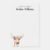 Jouw naam toevoegen | Flower Crown Forester Deer Post-it® Notes (Voorkant)