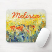 Jouw naam toevoegen | Flowers Sway II Muismat (Met muis)