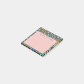 Jouw naam toevoegen | Folk Art Flower Pattern Post-it® Notes (Schuin)