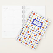 Jouw naam toevoegen | Folk Art Neon Flower Geometr Planner (Display)