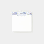 Jouw naam toevoegen | Folk Art Winter Bird Pattern Post-it® Notes (Voorkant)