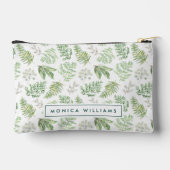 Jouw naam toevoegen | Forest Greenery Pattern Etui (Achterkant)