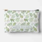 Jouw naam toevoegen | Forest Greenery Pattern Etui (Voorkant)