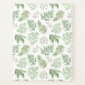 Jouw naam toevoegen | Forest Greenery Pattern Planner (Achterkant)