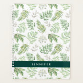 Jouw naam toevoegen | Forest Greenery Pattern Planner (Voorkant)
