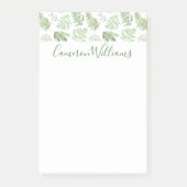 Jouw naam toevoegen | Forest Greenery Pattern Post-it® Notes (Voorkant)