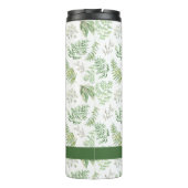 Jouw naam toevoegen | Forest Greenery Pattern Thermosbeker (Achterkant)