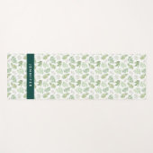 Jouw naam toevoegen | Forest Greenery Pattern Yogamat (Voorkant (horizontaal))