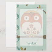 Jouw naam toevoegen | Forest Whimsy I Briefpapier (Voorkant / Achterkant)