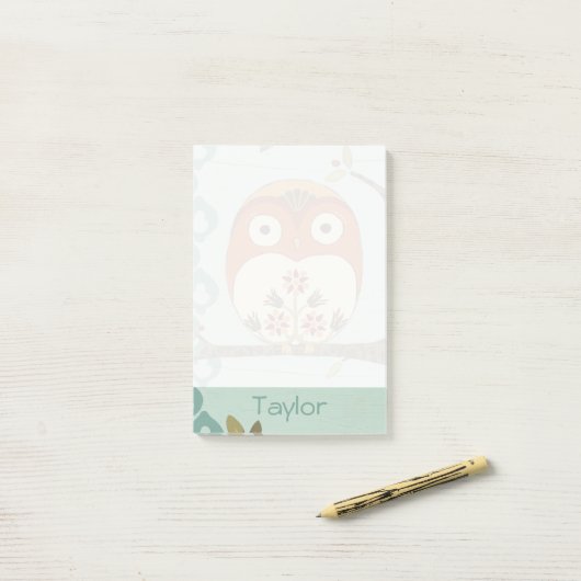 Jouw naam toevoegen | Forest Whimsy I Post-it® Notes (Op bureau)