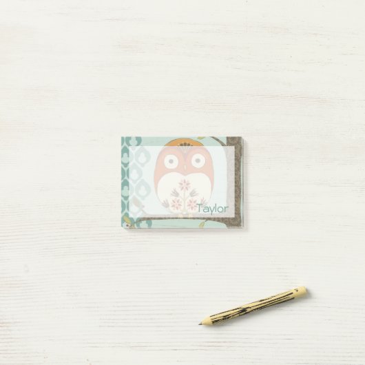 Jouw naam toevoegen | Forest Whimsy I Post-it® Notes (Op bureau)