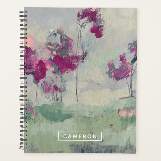 Jouw naam toevoegen | Fuchsia Treeline Planner (Voorkant)