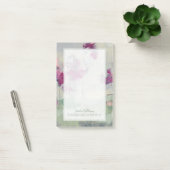 Jouw naam toevoegen | Fuchsia Treeline Post-it® Notes (Kantoor)