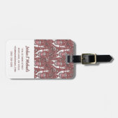 Jouw naam toevoegen | Funny Llamas Pattern Bagagelabel (Voorkant horizontaal)