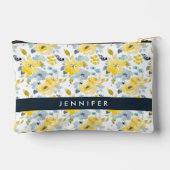 Jouw naam toevoegen | Geel en blauw Waterverf Etui (Achterkant)