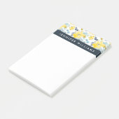Jouw naam toevoegen | Geel en blauw Waterverf Post-it® Notes (Schuin)