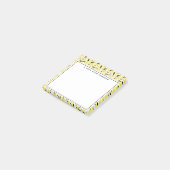 Jouw naam toevoegen | Geel hairdresser-hulpmiddelp Post-it® Notes (Schuin)