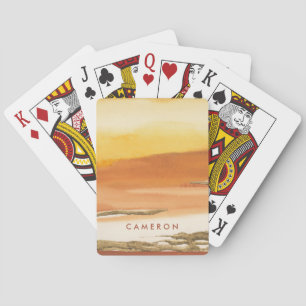 Jouw naam toevoegen Geldige Abstracte afdruk van Pokerkaarten
