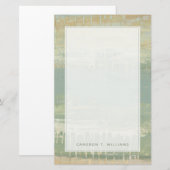 Jouw naam toevoegen | Gemuteerde horizon Briefpapier (Voorkant / Achterkant)