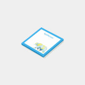 Jouw naam toevoegen | Geometrisch Beer Post-it® Notes (Schuin)